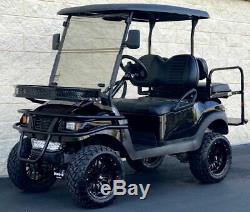 Golf Cart Club Car Lifted Custom Build Black Electric Vehicle 4 Passenger