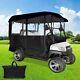 Golf Cart Cover 4 Passenger Driving Enclosure Black Fits Ez Go Club Car Yamaha