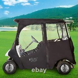 Golf Cart Cover Deluxe Enclosure for EZGO TXT & Club Car Precedent 2 Passenger