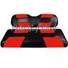 Golf Cart Custom Front Seat Covers Black/red Club Car Ezgo Yamaha