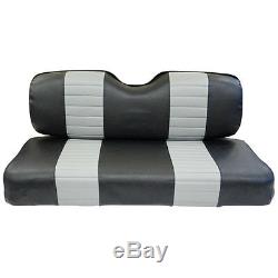 Golf Cart Custom Front Seat Covers Black Grey Vinyl Club Car Precedent 2004+