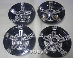 Golf Cart EZGO Yamaha Club Car 8 Maverick BlackChrome Wheel Cover Set of 4