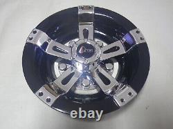 Golf Cart EZGO Yamaha Club Car 8 Maverick BlackChrome Wheel Cover Set of 4