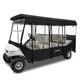 Golf Cart Enclosure Black Fit For Club Car Villager 6 Passenger Driving Rain