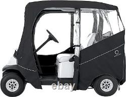 Golf Cart Enclosure Cover 2 Passenger Short Roof Fits Club Car E-Z-Go Black