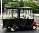 Golf Cart Enclosure Cover (4 Seats With Long Roof) Black
