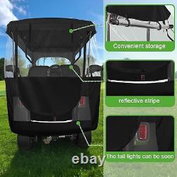 Golf Cart Enclosure for 4 Passenger Club Car Precedent Long Roof 81,420D