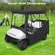 Golf Cart Enclosure For Club Car Precedent 4 Passenger 800d Black Driving Cover