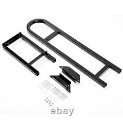 Golf Cart Flip Rear Back Seat Kit With Grab Bar Black For Club Car Precedent Tempo