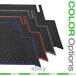 Golf Cart Floor Mat Fits Club Car DS/Villager Models (1982-2013) ALL BLACK