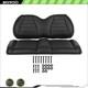 Golf Cart Front Seat Bottom Back Cushion Set For Club Car Precedent Black