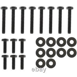 Golf Cart Front Seat Bottom & Back Cushion Set for Club Car Precedent Black