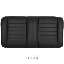 Golf Cart Front Seat Bottom & Back Cushion Set for Club Car Precedent Black