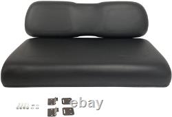 Golf Cart Front Seat Lean Back and Bottom Cushion Set Black Color for Club Car D