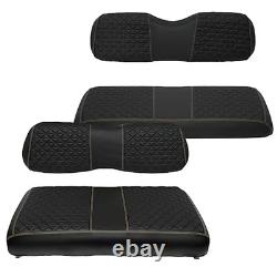 Golf Cart Front and Rear black Fits Club Car DS 2000.5 up Front and Rear Seat