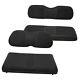 Golf Cart Front And Black Fits Club Car Precedent 2004+ Front And Rear Seat