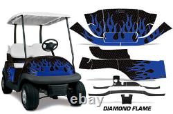 Golf Cart Graphics Kit Decal For Club Car Precedent I2 2008-Up DFLAMES U K