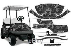 Golf Cart Graphics Kit Decal Wrap For Club Car Precedent I2 2008-2013 CAMO BLACK