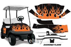 Golf Cart Graphics Kit Decal Wrap For Club Car Precedent I2 2008-Up DFlames O K