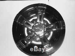 Golf Cart Hub Caps Wheel Covers Rhox 10 Vegas Black & Chrome Yamaha Club Car