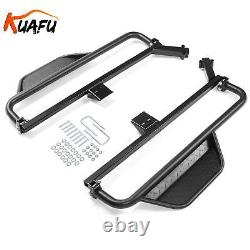 Golf Cart Nerf Bar Running Boards with Step Brackets For 2018-2019 Club Car Onward