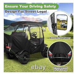 Golf Cart Rain Cover 4 Passenger Club Car Golf Cart Cover withDoors(SKUF55-B-New)