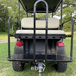 Golf Cart Rear Seat Safety Grab Bar and Trailer Hitch Receiver Club Car