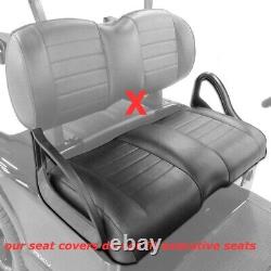 Golf Cart Seat Cover Black Brown For Club Car Precedent 04+, Tempo Front Rear