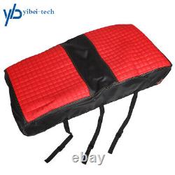 Golf Cart Seat Cover Front & Back Set Red Black For Club Car Precedent / Tempo