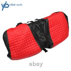 Golf Cart Seat Cover Front & Back Set Red Black For Club Car Precedent / Tempo