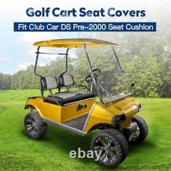 Golf Cart Seat Covers Fit Club Car DS Pre-2000 Seat Cushion, Gray and Black