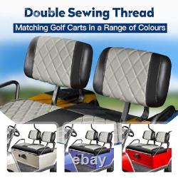 Golf Cart Seat Covers Fit Club Car DS Pre-2000 Seat Cushion, Gray and Black