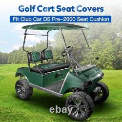 Golf Cart Seat Covers Fit Club Car DS Pre-2000 Seat Dark Green and Black