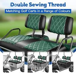 Golf Cart Seat Covers Fit Club Car DS Pre-2000 Seat Dark Green and Black