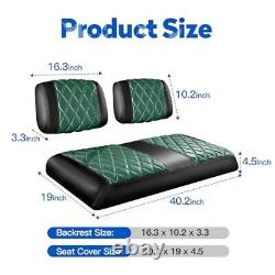 Golf Cart Seat Covers Fit Club Car DS Pre-2000 Seat Dark Green and Black