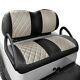 Golf Cart Seat Covers Fit Club Car Oyster Gray And Black