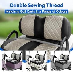 Golf Cart Seat Covers Fit Club Car Oyster Gray and Black