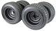 Golf Cart Tires & Wheels 10-205/50-10 With 10x7 Matte Black (assembly Of 4)