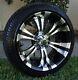 Golf Cart Tires And Wheels 14 Vampire Black Machine On 205/30-14 Low Profile