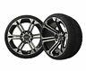 Golf Cart Wheels And Tires Combo 14 Nitro Machined/black Set Of 4