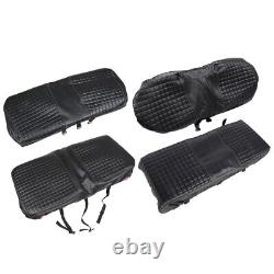 Golf Carts Front And Rear Seat Covers Fits For Club Car DS 2000.5-Up Black Color
