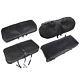Golf Carts Front And Rear Seat Covers Fits For Club Car Ds 2000.5-up Black Color