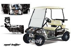 Graphics Kit Decal Sticker Wrap For Club Car Golf Cart 1983-2014 Madhatter W K