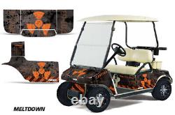 Graphics Kit Decal Sticker Wrap For Club Car Golf Cart 1983-2014 Meltdown O K