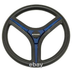 Gussi Italia Brenta Black Steering Wheel for Club Car Precedent Golf Carts