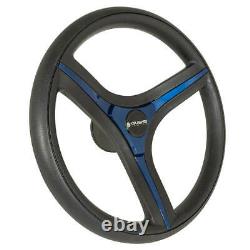 Gussi Italia Brenta Black Steering Wheel for Club Car Precedent Golf Carts