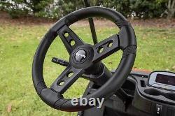 Gussi Italia Lugana Black Golf Cart Steering Wheel For Club Car Precedent