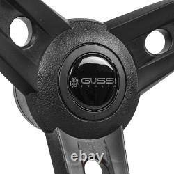 Gussi Italia Lugana Black Golf Cart Steering Wheel For Club Car Precedent