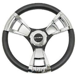 Gussi Italia Model 13 Black/Chrome Steering Wheel Club Car Precedent (2004-Up)