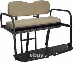 Gusto ezgo TXT Golf Cart Flip Folding Rear Back Seat Kit TAN OR BLACK OR WHITE